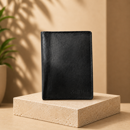 Full Grain Black Leather Wallet