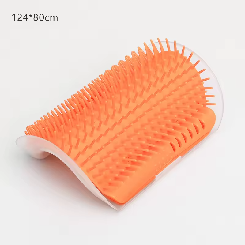Cat Corner Groomer Self Cleaning Brush Hair Remover Scratcher