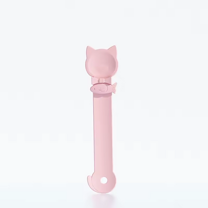 Cat Treat Squeeze Spoon Long Handle Wet Food Puree Dispenser Feeder Tool