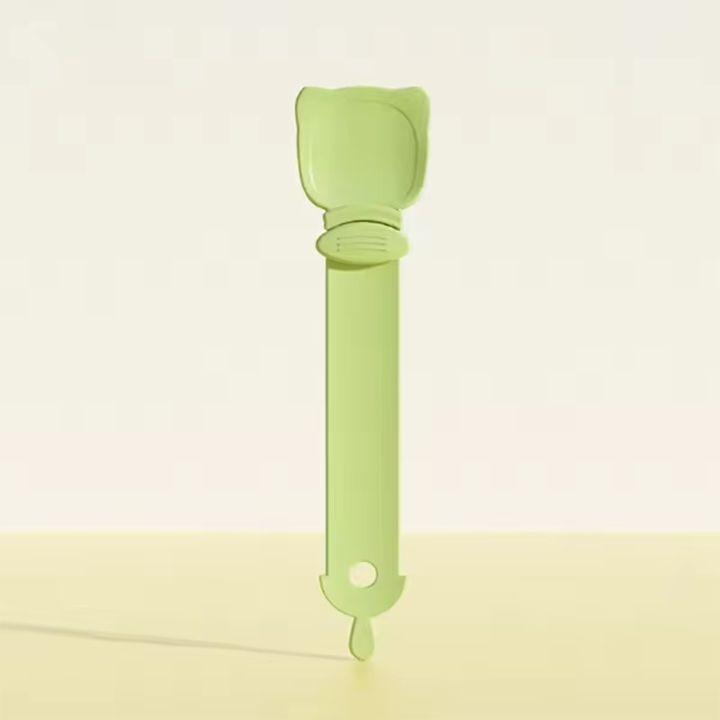 Cat Treat Squeeze Spoon Long Handle Wet Food Puree Dispenser Feeder Tool