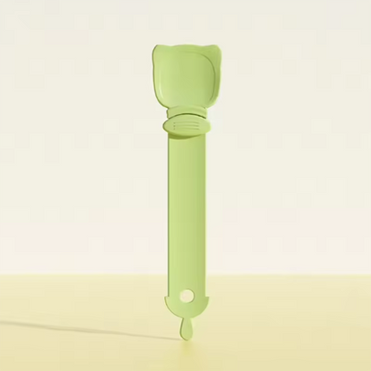Cat Treat Squeeze Spoon Long Handle Wet Food Puree Dispenser Feeder Tool