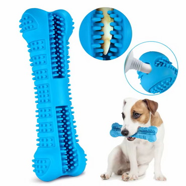 Dog Toothbrush Stick 360° Rubber Chew Toy Teeth Cleaning Small Dogs