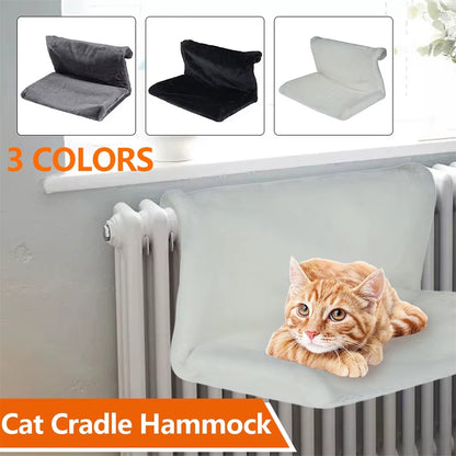 Cat radiator lounger /hammock with metal frame, warm cat bed