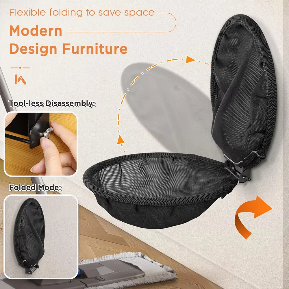 Cat Hammock Wall Mountable Foldable Cat Bed Stable Breathable