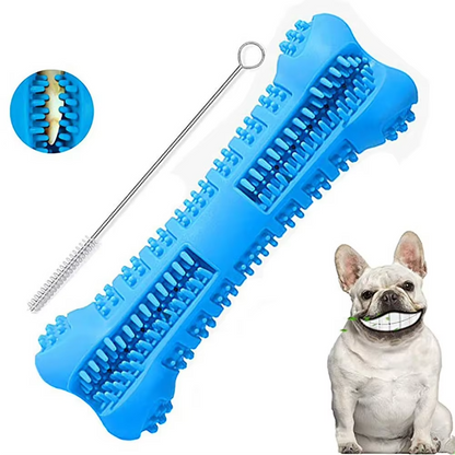 Dog Toothbrush Stick 360° Rubber Chew Toy Teeth Cleaning Small Dogs