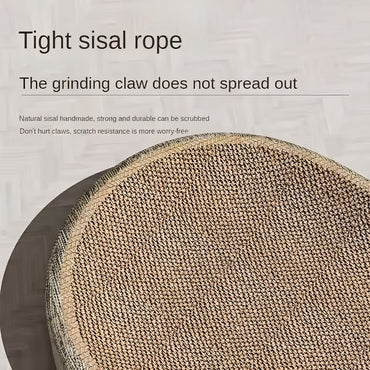 2in1 Cat Scratcher Bed Sisal Oval Cat Nest Claw Grinding Furniture Saver