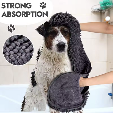 Super Absorbent Pet Towel Quick Dry Dog Cat Bath Towel Soft Drying Robe