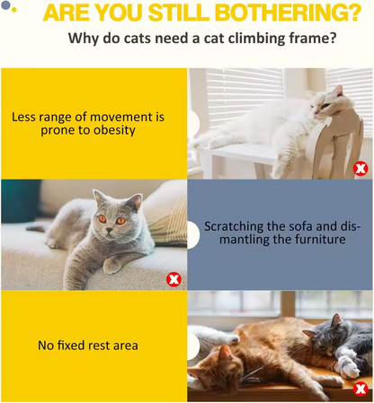 140cm Cat Tree Tower Large Scratching Post Condo for Indoor Cats Stable