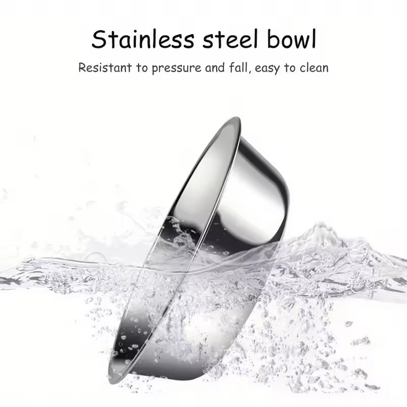 2 in 1 Rotating Pet Bowl Cat and Dog Feeder Non Slip Elevated Feeding Bowl