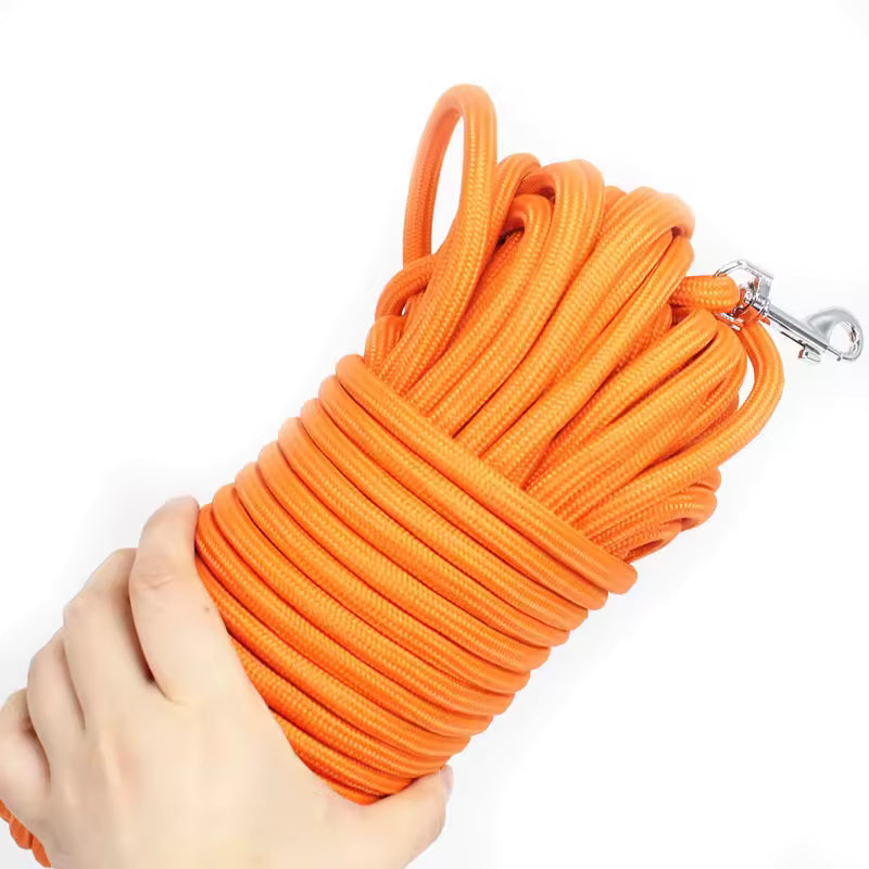 5M 10M 15M Dog Training Lead Heavy Duty Nylon Recall Leash for Large Dogs