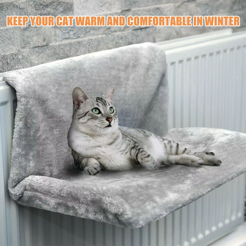 Cat radiator lounger /hammock with metal frame, warm cat bed