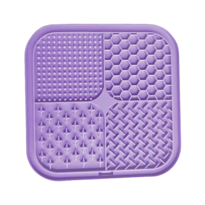Silicone Pet Lick Mat Slow Feeder Suction Cup Anti Choking Dog and Cat Feeding Mat