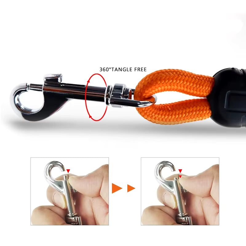 5M 10M 15M Dog Training Lead Heavy Duty Nylon Recall Leash for Large Dogs