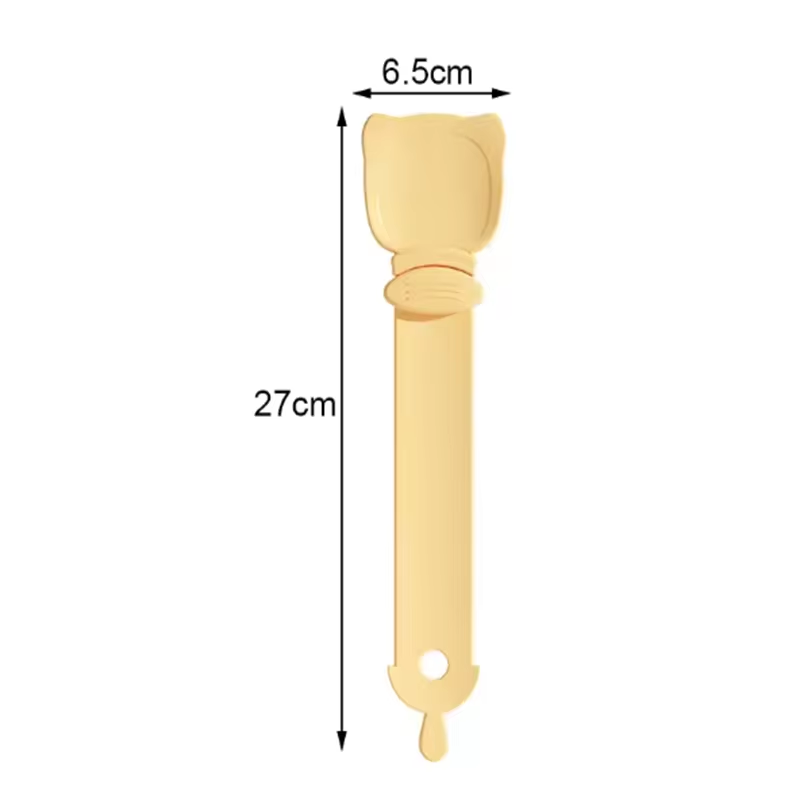 Cat Treat Squeeze Spoon Long Handle Wet Food Puree Dispenser Feeder Tool