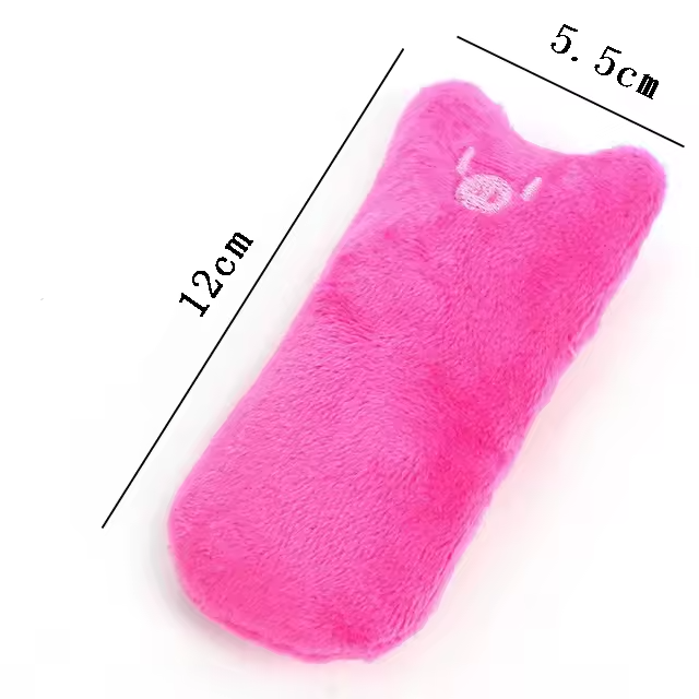 Catnip Cat Toy Plush Chew Teeth Cleaning Interactive Kitten Bite Toy