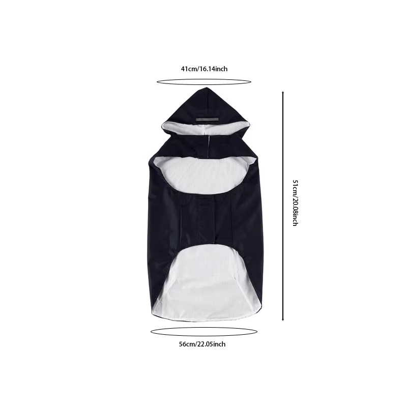 Waterproof Dog Raincoat Reflective Hooded Jacket Rain Poncho All Sizes Dogs