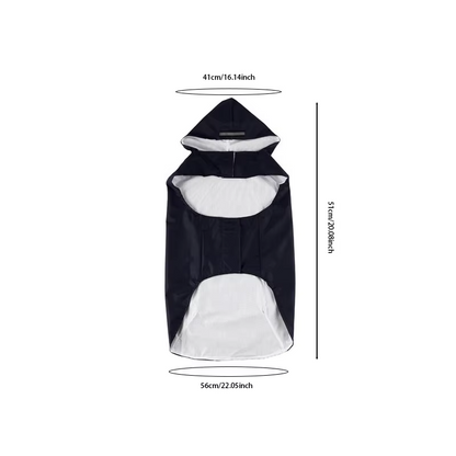 Waterproof Dog Raincoat Reflective Hooded Jacket Rain Poncho All Sizes Dogs