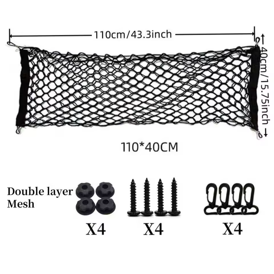 Car Dog Safety Net Boot Barrier Rear Seat Partition Elastic Pet Guard