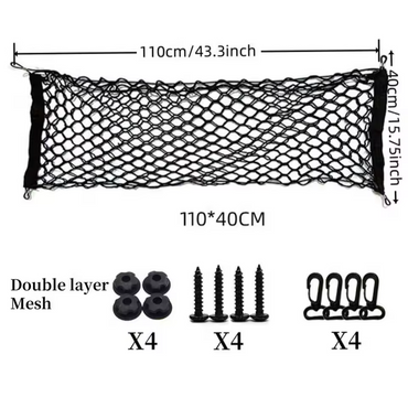 Car Dog Safety Net Boot Barrier Rear Seat Partition Elastic Pet Guard
