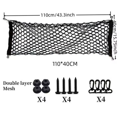 Car Dog Safety Net Boot Barrier Rear Seat Partition Elastic Pet Guard
