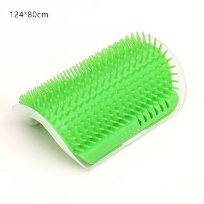 Cat Corner Groomer Self Cleaning Brush Hair Remover Scratcher