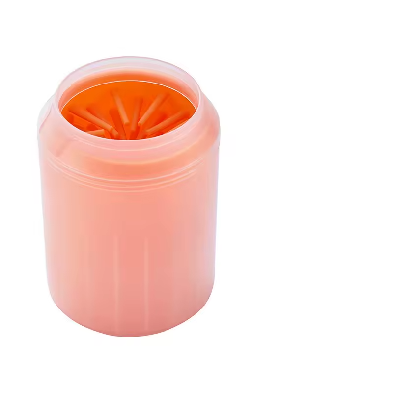 Dog paw cleaner cup, silicone brush, portable foot cleaner