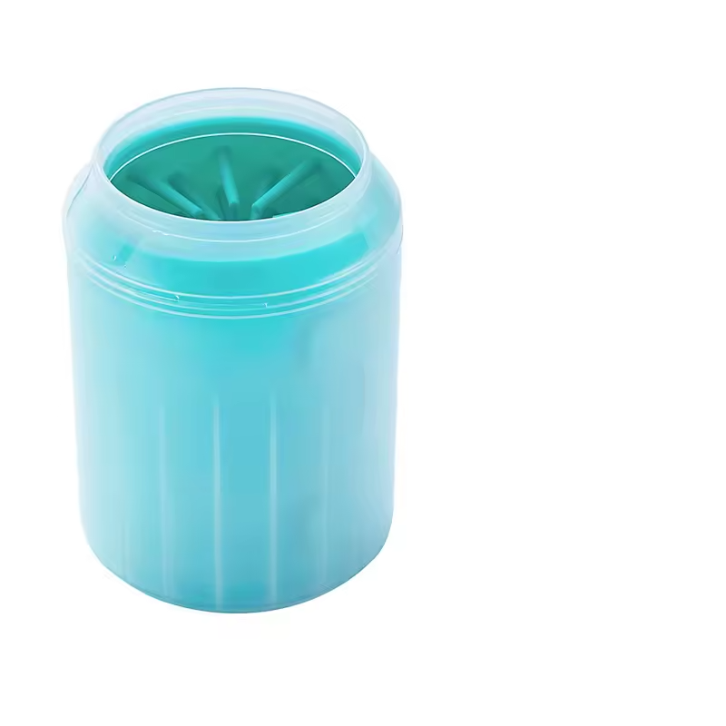 Dog paw cleaner cup, silicone brush, portable foot cleaner