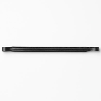 Black metal browband on a white background
