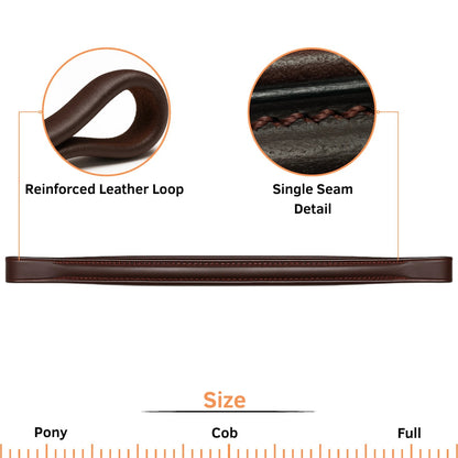 Premium Full-Grain Leather Browband Handmade. - Youshaelia