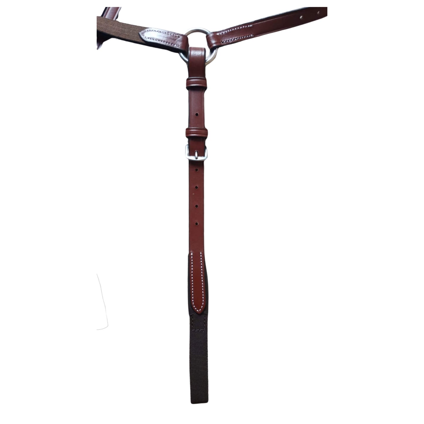 Brown Leather Horse Breastplate – Padded Adjustable Breast Collar - Youshaelia