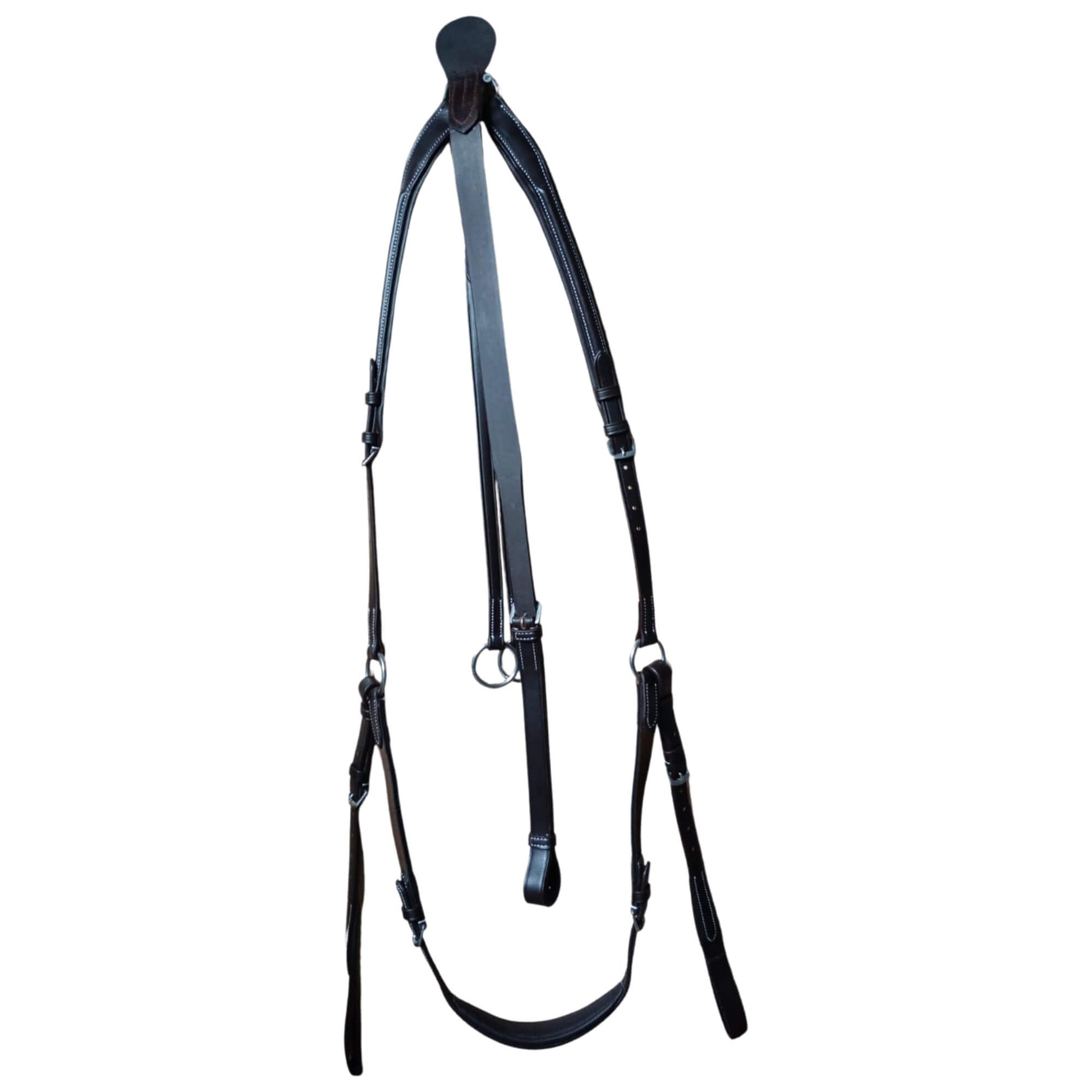 Brown Leather Horse Breastplate – Padded Adjustable Breast Collar - Youshaelia