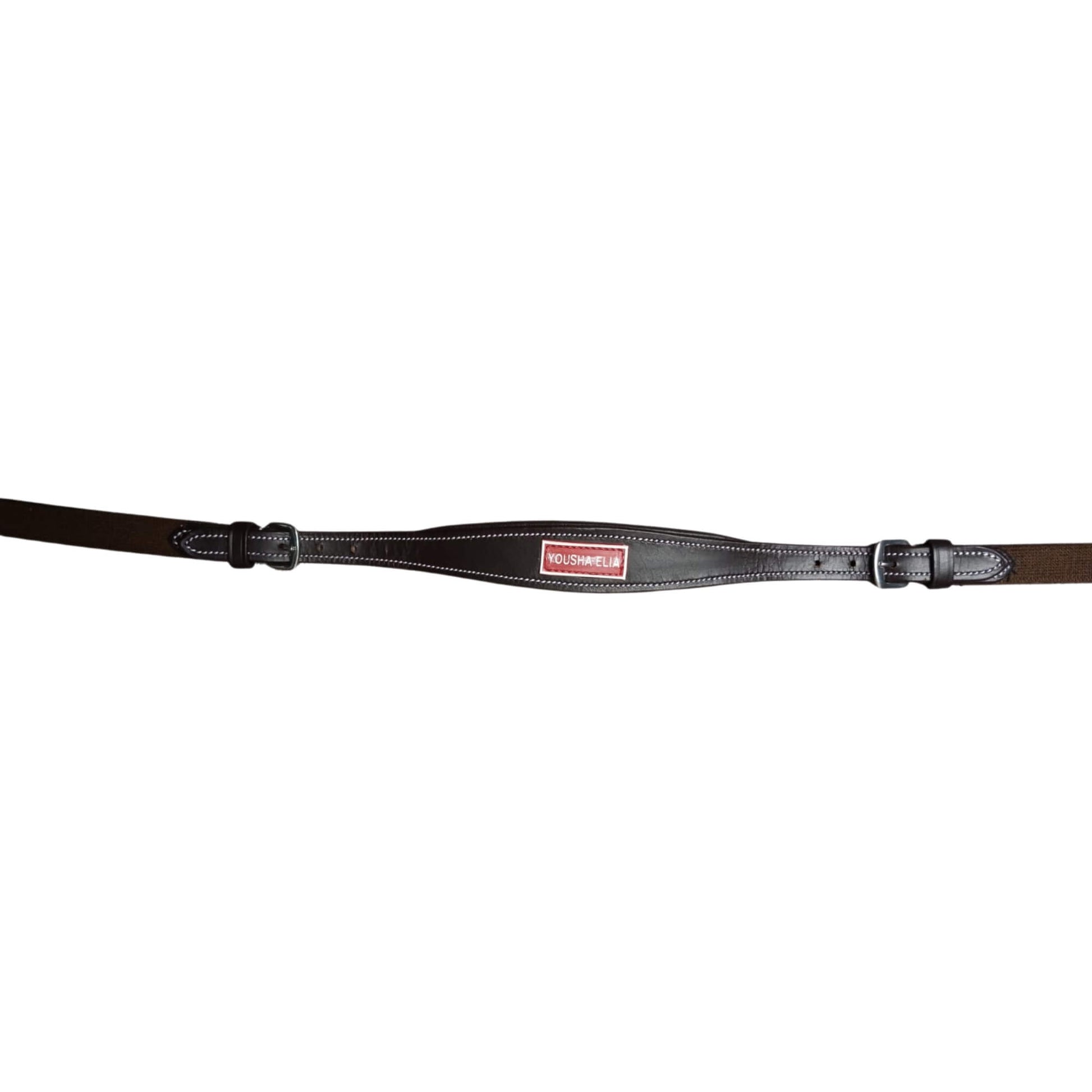 Brown Leather Horse Breastplate – Padded Adjustable Breast Collar - Youshaelia