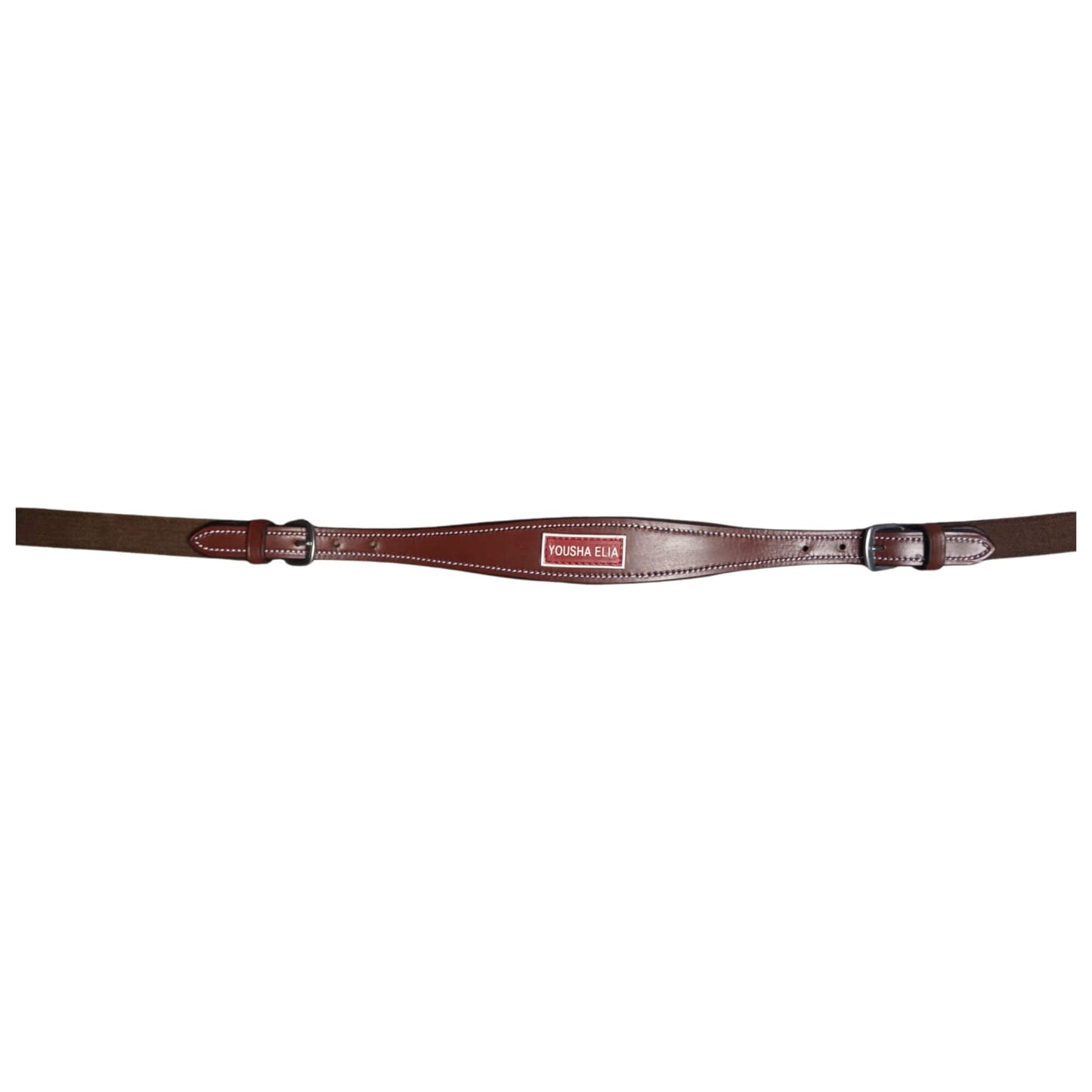 Brown Leather Horse Breastplate – Padded Adjustable Breast Collar - Youshaelia