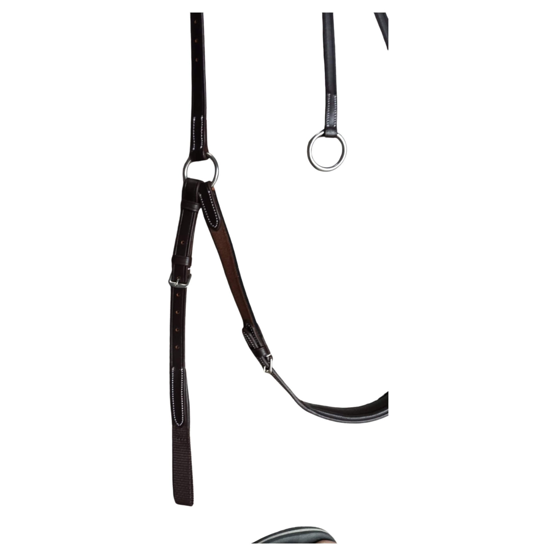 Brown Leather Horse Breastplate – Padded Adjustable Breast Collar - Youshaelia