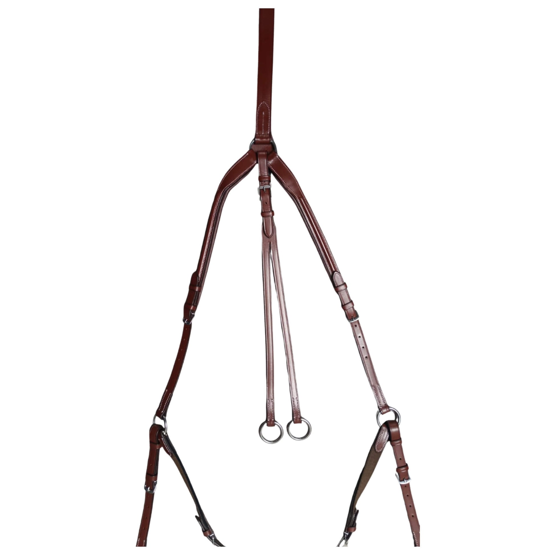 Brown Leather Horse Breastplate – Padded Adjustable Breast Collar - Youshaelia
