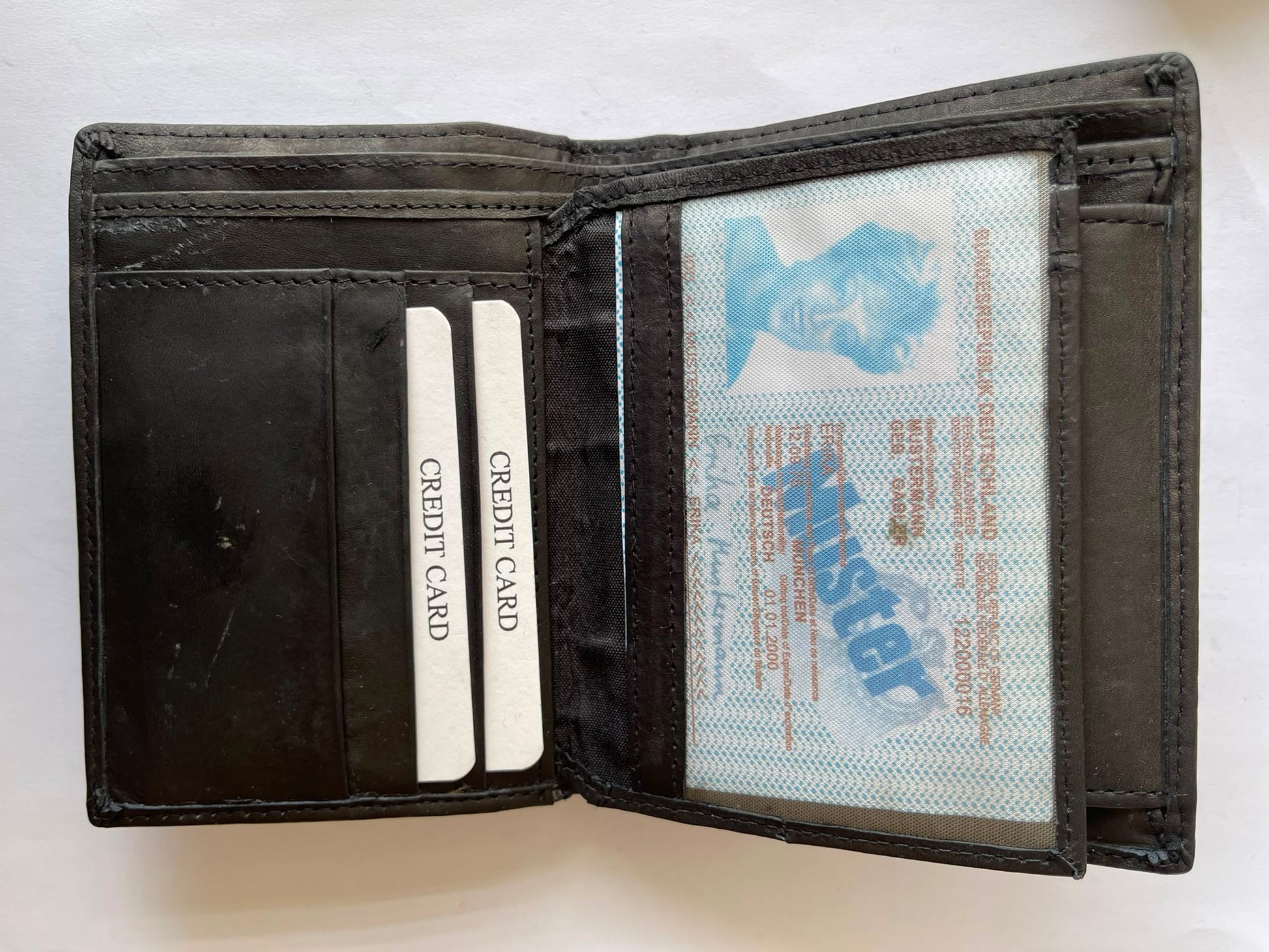 Full Grain Black Leather Wallet