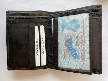 Full Grain Black Leather Wallet
