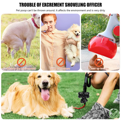 10/30 Rolls Dog Poop Bags Waste Bag Dispenser Pet Pick Up Refill Rolls
