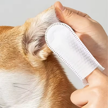 Pet Ear Cleaning Wipes Dog Cat Ear Care Finger Wipes Ear Mite Remover