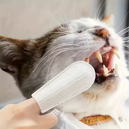 Pet Ear Cleaning Wipes Dog Cat Ear Care Finger Wipes Ear Mite Remover