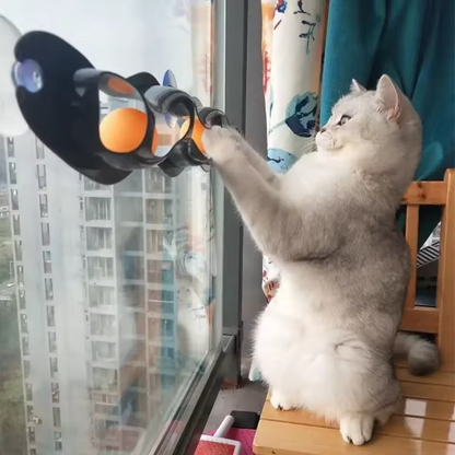 Cat Suction Cup Track Ball Toy Window Interactive Roller Ball Cat Toy
