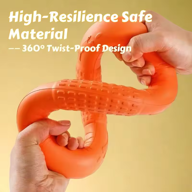 Waterproof Floating EVA Dog Frisbee Tug Ring Chew Resistant Training Toy
