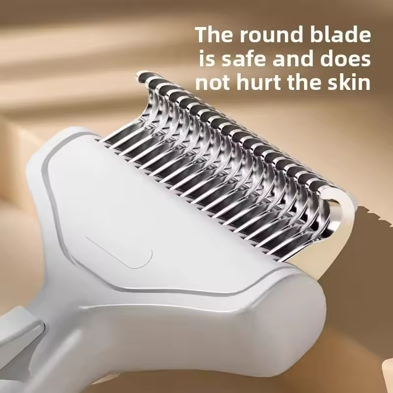 Pet Grooming Comb Stainless Steel Dog Cat Deshedding Detangling Brush