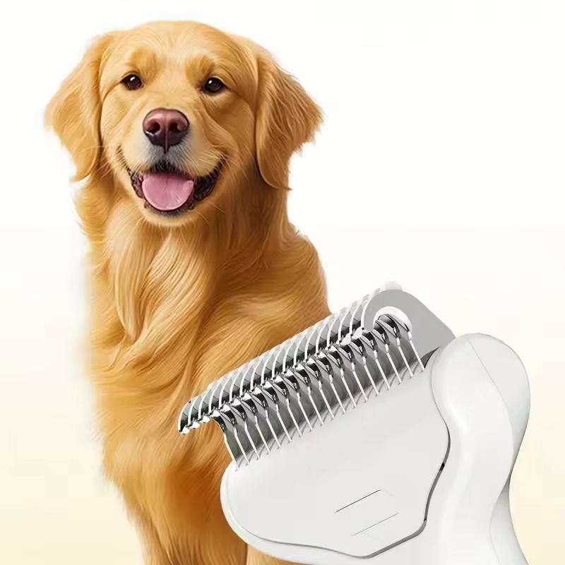 Pet Grooming Comb Stainless Steel Dog Cat Deshedding Detangling Brush