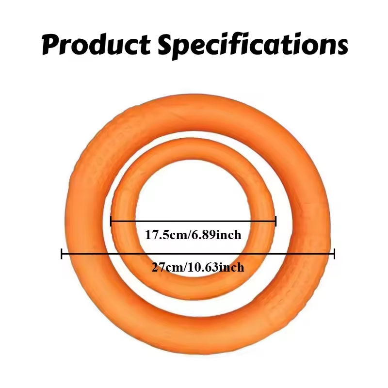 Waterproof Floating EVA Dog Frisbee Tug Ring Chew Resistant Training Toy
