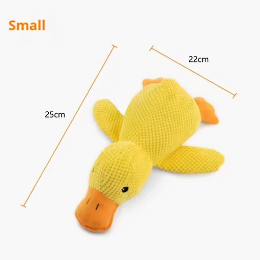 Dog Plush Duck Toy Interactive Squeaky Comfort Toy Puppy Chew Teddy