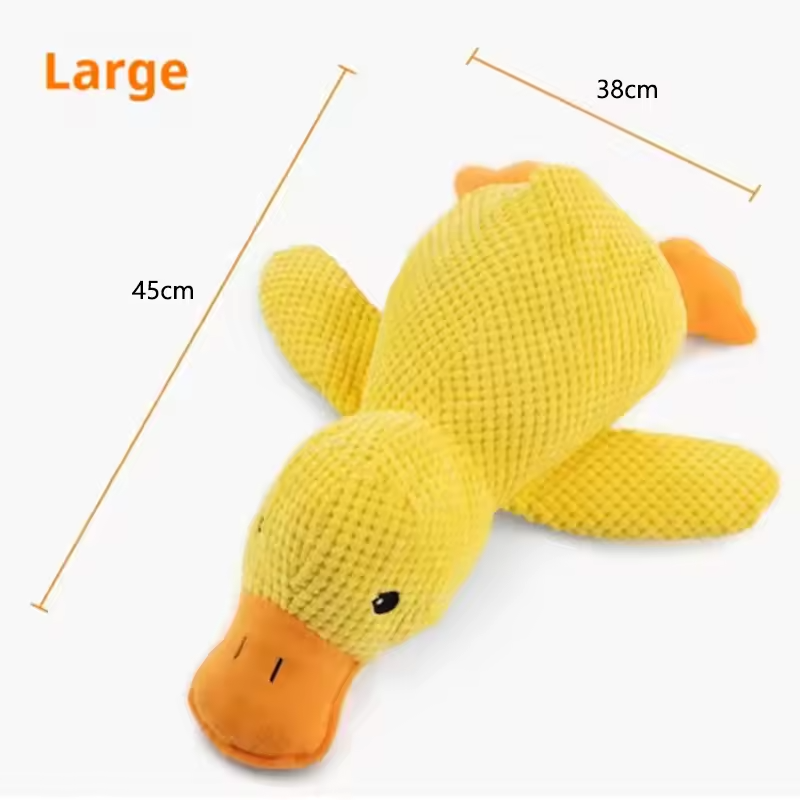Dog Plush Duck Toy Interactive Squeaky Comfort Toy Puppy Chew Teddy
