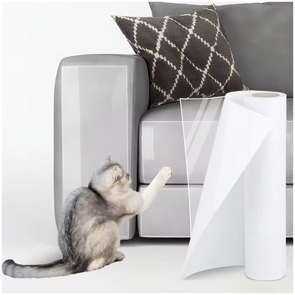 Anti Cat Scratch Furniture Protector Tape Clear Sofa Couch Guard Roll