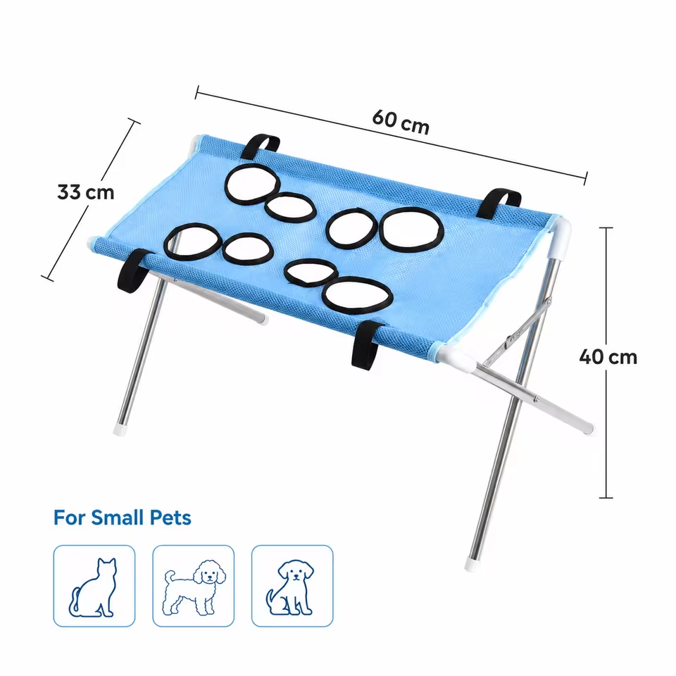 Pet Grooming Hammock Stand Foldable Dog and Cat Nail Trimming Bathing Table