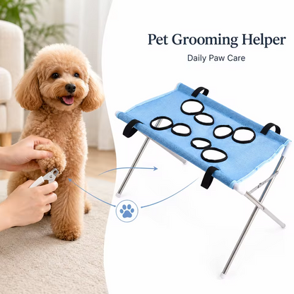 Pet Grooming Hammock Stand Foldable Dog and Cat Nail Trimming Bathing Table